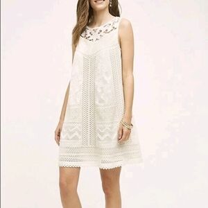 VANESSA VIRGINIA OF ANTHROPOLOGIE IVORY LACE. Size 6